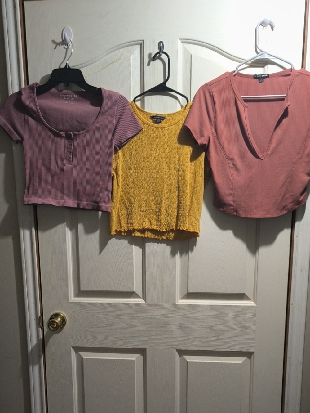 Bundle Of Short Sleeve Textured Crop Top